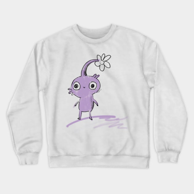 Purple Pikmin Crewneck Sweatshirt by Sophie Corrigan